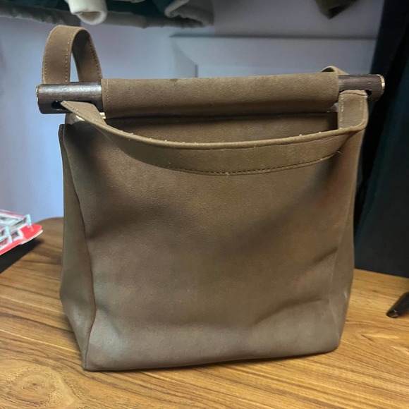 Vintage Road Runner Purse Tote Bag Embroidered Dessert Cottage Core Wooden - Picture 3 of 12